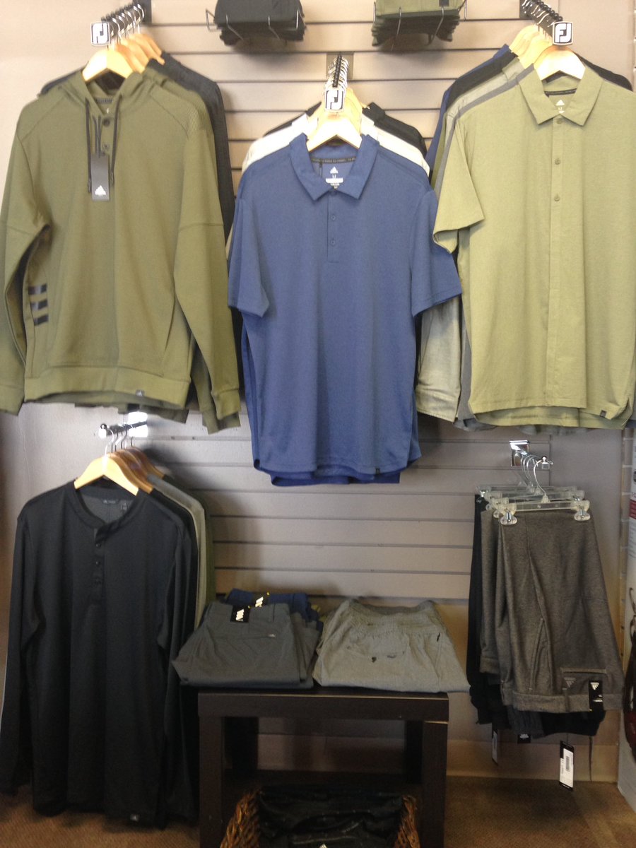 BrooksGC's tweet photo. Adidas Adicross Men's Casual Clothing now available in the Pro Shop. New merchandise arriving daily, old stuff needs to go to make room! #adicrosslifestyle https://t.co/puHhIXPAYD