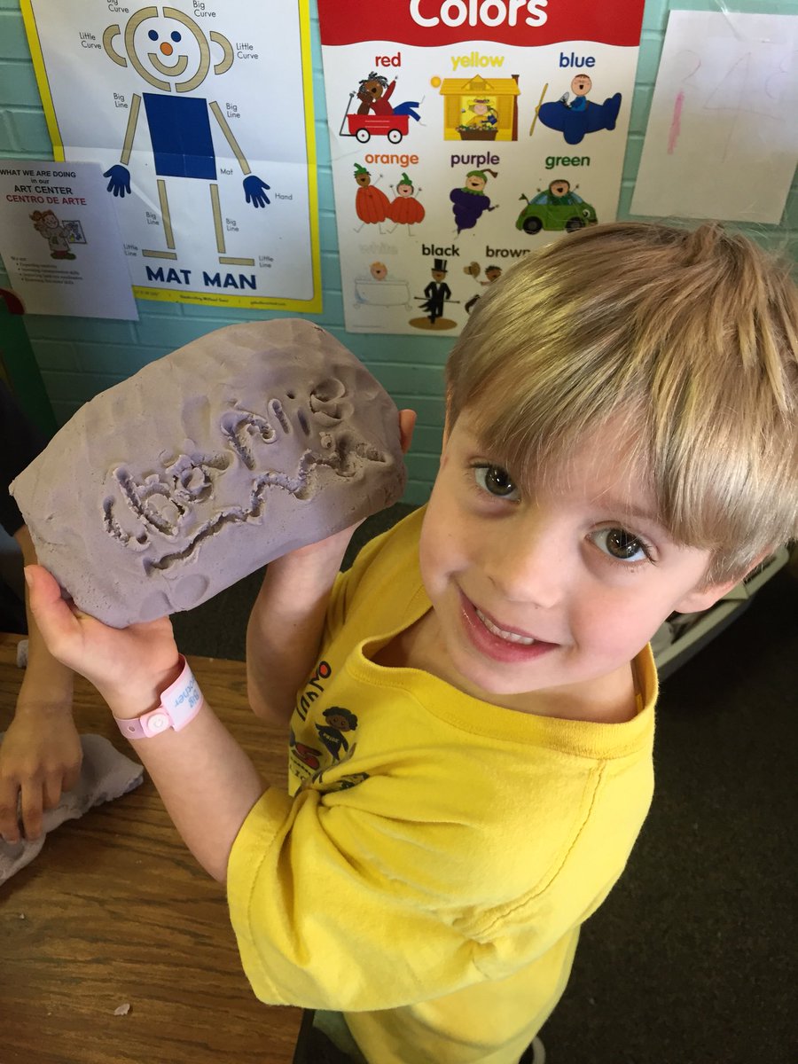 jpettykc's tweet image. Encouraging writing and alphabet knowledge skills in the art area!