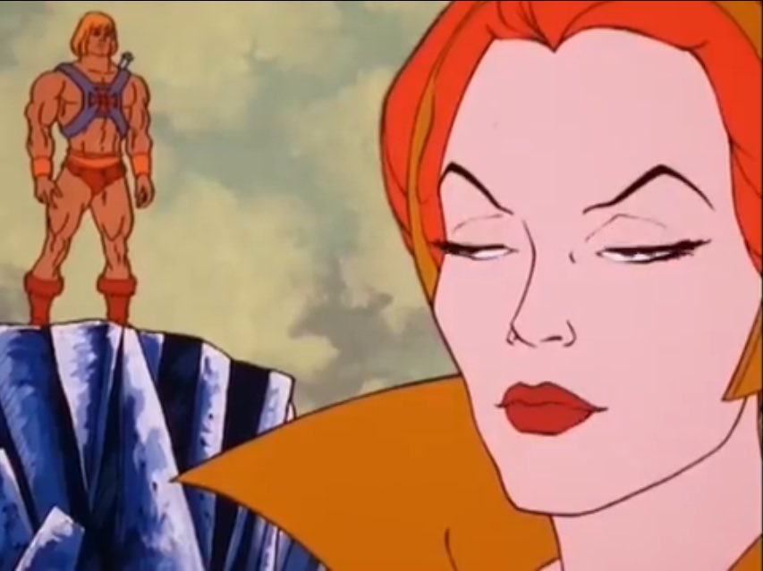 Teela is fed up with He-Man explaining really obvious things to her in a condescending manner. 

Or as I like to call it, hemansplaining. 💀👍