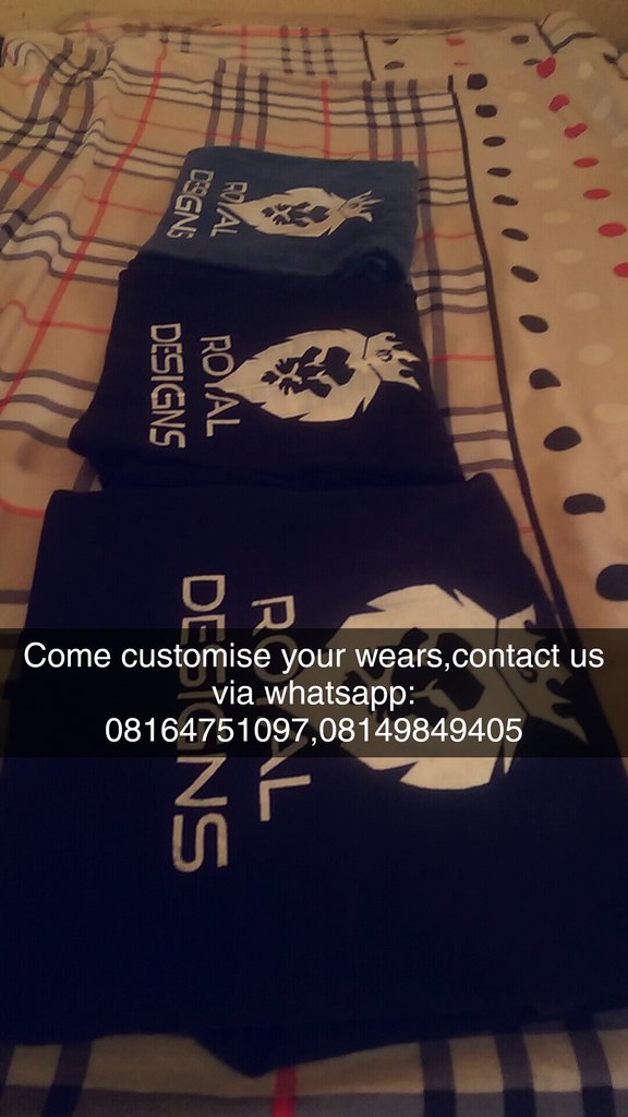 Milazan_Ent's tweet photo. Come and get your wears;cap,jersey and lot more customised with Royal designs....All you have to do is hit the dm
Contact(via whatsapp):08164751097
#arewa #Arewatwitter #nigeriantwitter #Clothing #logo #style #fashion #Nigeria #north #south #royaldesigns https://t.co/i3rNPNGqM2