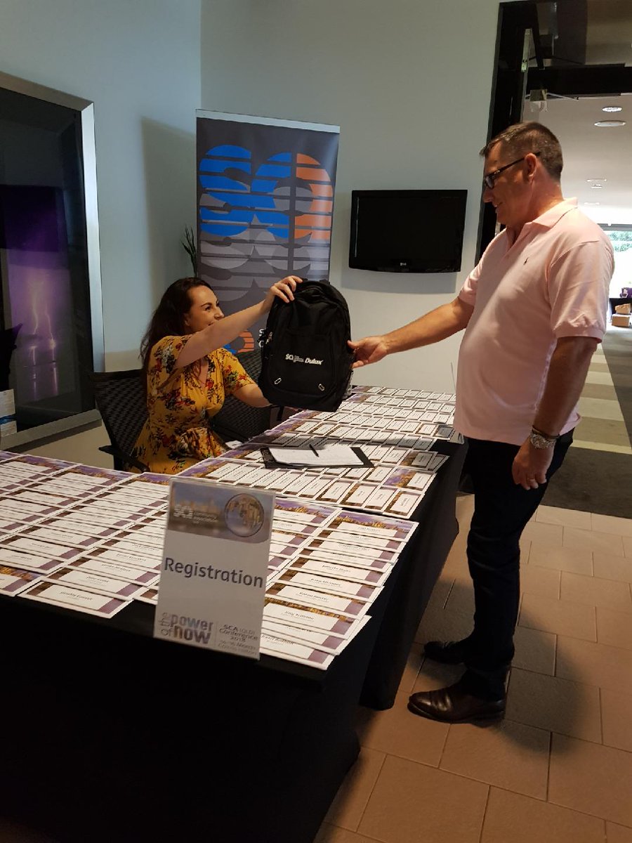 StrataQld's tweet photo. Only five minutes before #SCAQLD begins and Chloe is still hard at work at registration. We look forward to the opening address by Councillor Linda Cooper. Have a great day everyone! https://t.co/qDIRKlOMzW