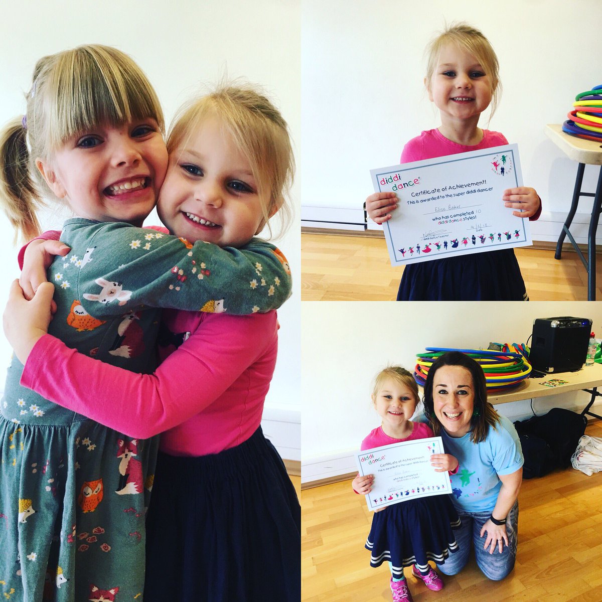 diddidanceleics's tweet photo. Today was Elise’s last day at diddi dance, she has completed a whopping 10 of our dance themes and was over the moon to take home a certificate.
Elise has also bonded with Rebecca over the last few terms #friendship #superdiddidancer #achievement https://t.co/y6aZ6ibtVf