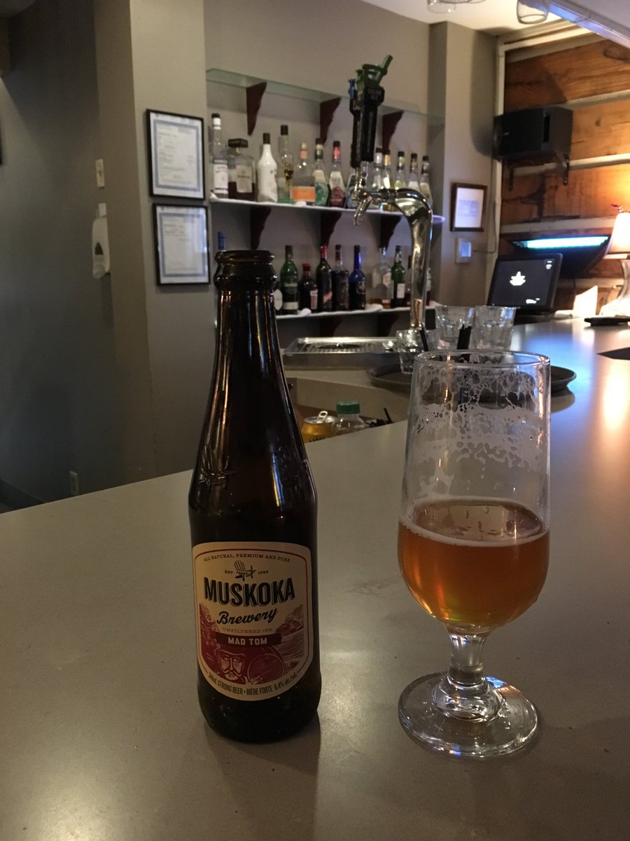 Enjoying a Mad Tom after a busy day, cheers! <a href="/3guysandastove/">3 GUYS And A Stove</a> <a href="/MuskokaBrewery/">MuskokaBrewery</a>