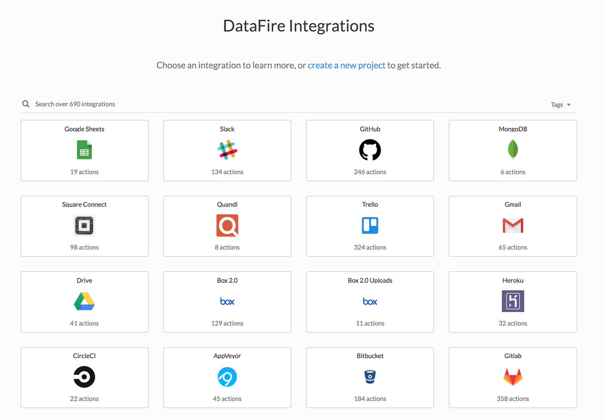 LucyBot_API's tweet image. DataFire provides over 600 integrations, with more added every month. Integrations are driven by open standards like RSS, Open API, and RAML, so you can add your own too. bit.ly/2Eq47yi