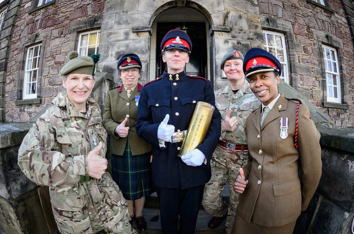 Well done to our former deputy commandant Lt Colonel Moncur on representing #internationalwomensday2018 at Edinburgh Castle. #inspiretoachieve