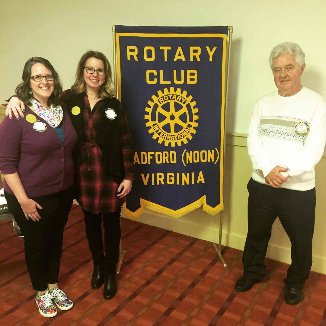 noon_club's tweet photo. We were honored today to hear from Jane Fisher and Jenny Riffe with the Bobcat Backpacks Program which provides food for needy children in the Radford City Schools to take home over the weekend during the school year. #serviceaboveself #radford #kindness #bobcat #visitradford.com https://t.co/7sDL4iFpqH