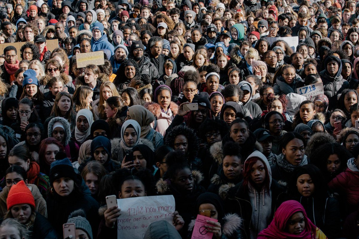 shewaslost's tweet photo. I am so PROUD to be apart of a generation WHO FIGHTS AND STANDS UP FOR CHANGE. Looking through these photos posted on the ny times of youth across the nation, instills HOPE in my heart that change will come. #EnoughIsEnough #NationalWalkoutDay https://t.co/tpATrmjhEr https://t.co/60GXZikWB7