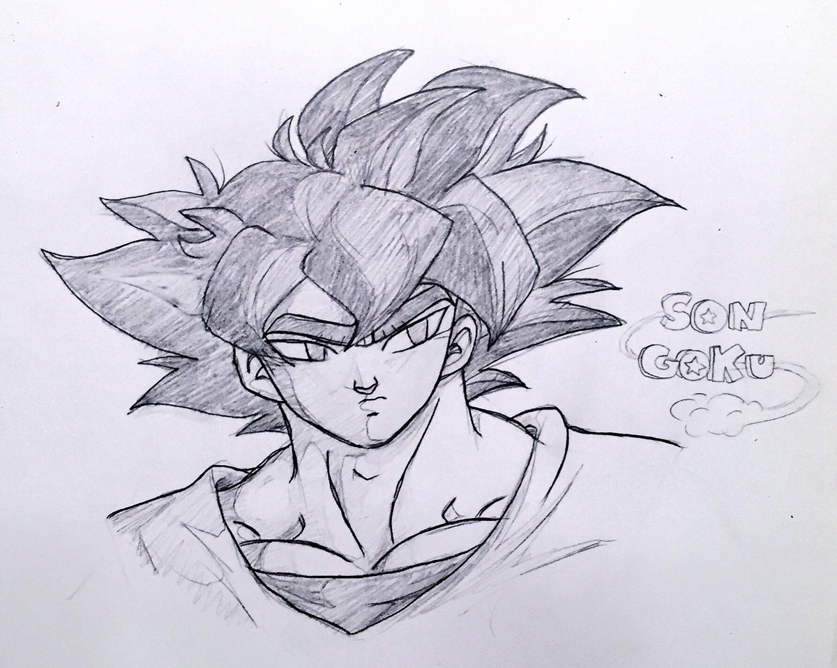 Niicasso's tweet photo. Surprise surprise another Goku doodle. 

#DrawDBWeekly https://t.co/W2HMtfvaUe