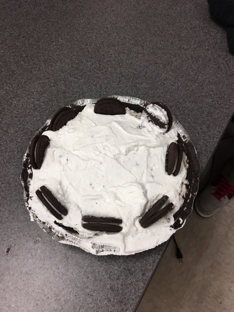 kkoppenol's tweet photo. Happy Pi Day! CMS FACS Students made some delicious pies to celebrate!! #CCSSLeads #ANDnotOR #WorldClass https://t.co/aqesL47Ucn