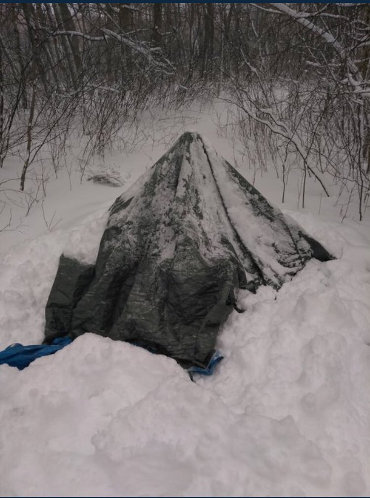 Our homeless vet Eddie Bodine @bodine_edwin “No substance abuse ever. Work seven days. Odd jobs. Don't take handouts. Making it just fine.”
This tent is his home! He has a job washing dishes at a restaurant. Please send care packages there.2780 RT. 35 Hazlet NJ 07730
#codeofvets