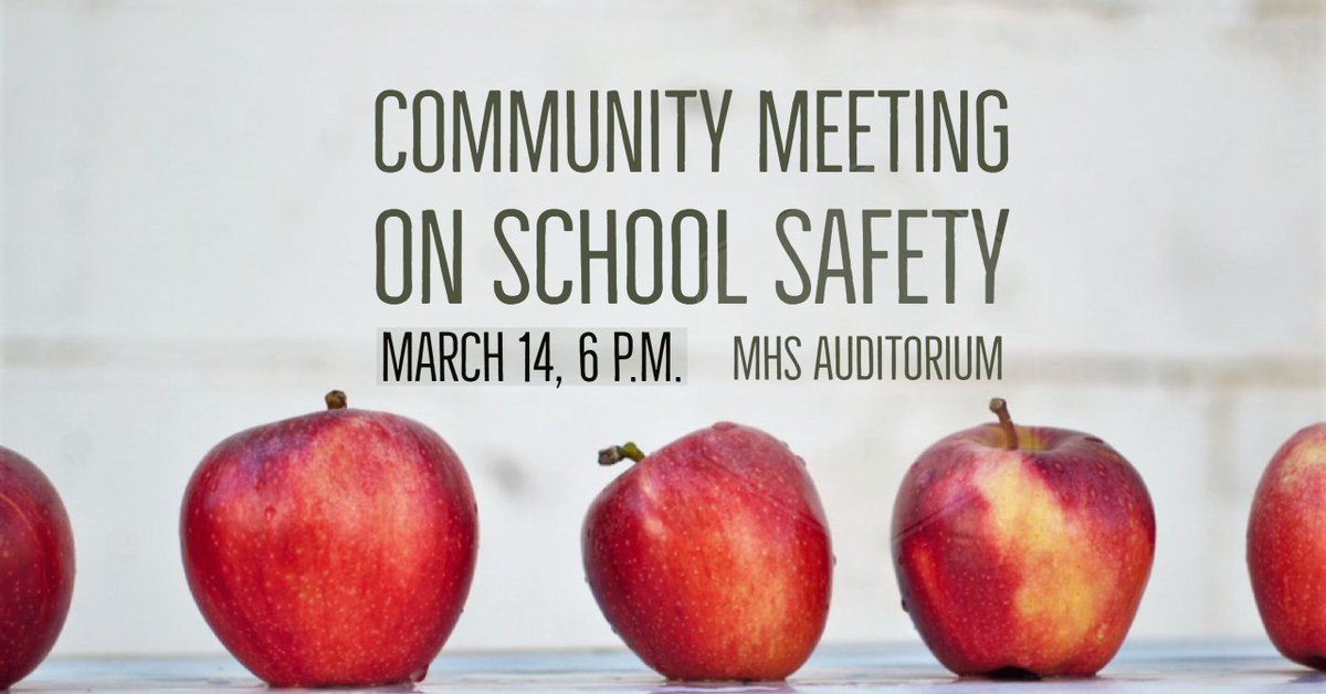 McMSchools's tweet photo. Join us Wednesday, March 14 at McMinnville High School for a meeting about school safety. More here: https://t.co/ycXbPRuxOA #McMinnville #MacTogether https://t.co/8xtQcPX0JZ
