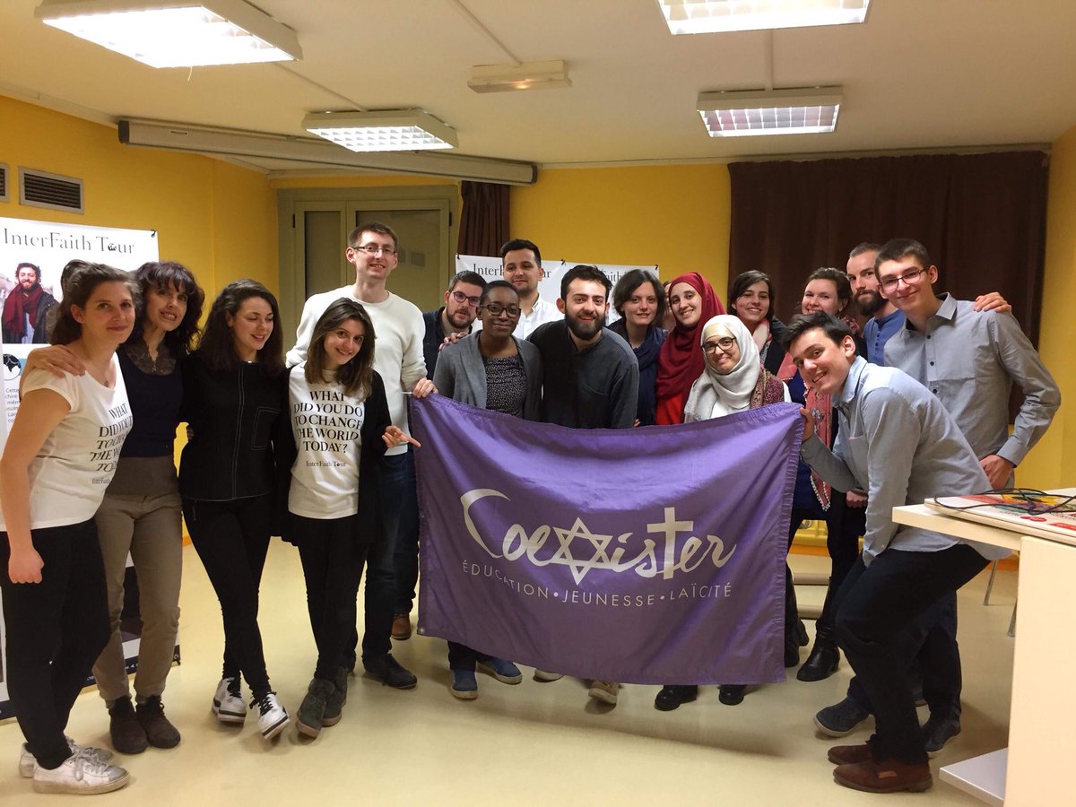 InterFaithTour's tweet image. Superbe rencontre avec @CoexisterDijon aujourd’hui #Step10 du #TIFT2018 à @dijon !