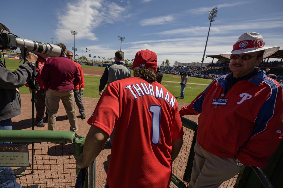 keithfthurmanjr's tweet photo. Really enjoyed the time I spent with the @Phillies yesterday here in Clearwater. Wishing them a successful season. #TeamOneTime

📷: @DougDeFelice https://t.co/DT0NBF9KeK