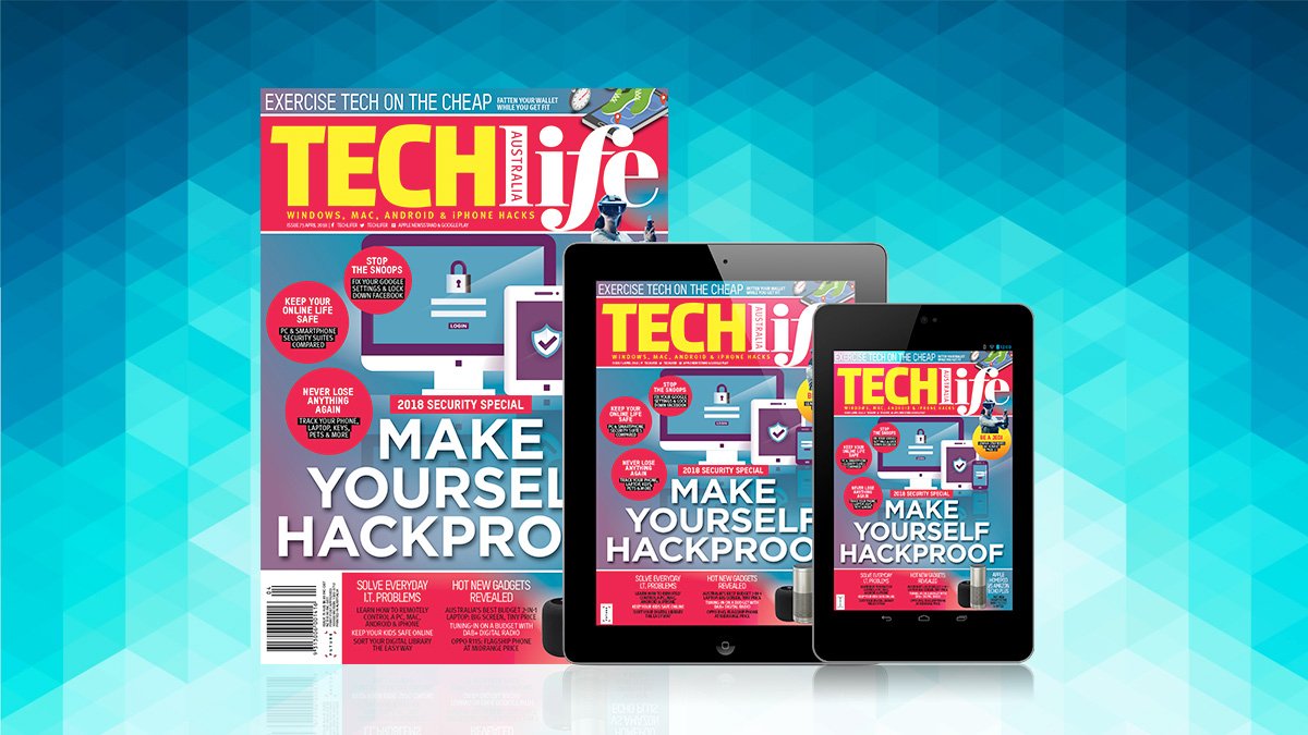 Techlifer's tweet image. Make yourself hackproof with the April issue of TechLife! Keep your online life safe with our comprehensive security special. Plus, grab yourself some fitness tech on the cheap. And we weigh up the pros and cons of Amazon Echo Plus and the Apple HomePod.