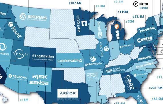 ISACA_Detroit's tweet photo. Great resource on the top cybersecurity startup in every (applicable) state in the US. The United States Of Cybersecurity: The Most Well-Funded Cybersecurity Startup In Every US State. Cheers to Duo, the Michigan cyber unicorn! https://t.co/iNW5HRz9PJ #CyberSecurity #startups https://t.co/clxAEVJyQQ