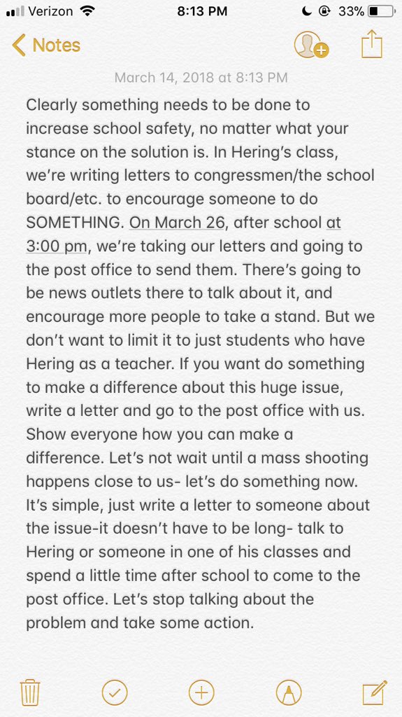 jordynlove_'s tweet photo. let’s DO something #MailYourVoice #NationalWalkoutDay #NeverAgain https://t.co/kHDFj1WtNF
