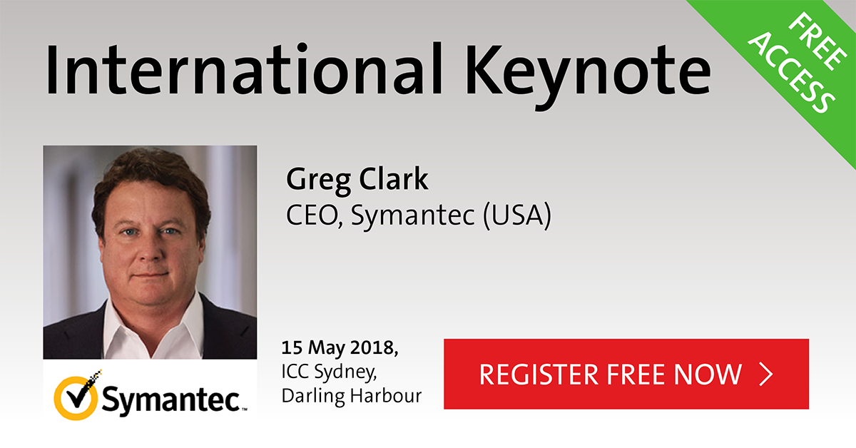 smbdig's tweet image. Hear from Greg Clark, CEO of @symantec at CeBIT Australia 2018. View the Plenary Keynote Agenda and register for free here: hubs.ly/H0bjJGc0