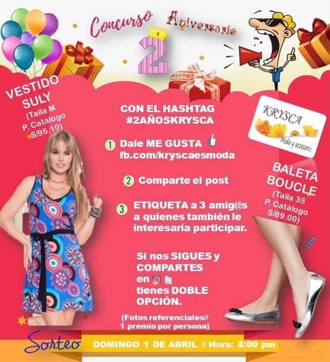 kryscamoda's tweet photo. 🤩 #Concurso #Aniversario
#krysca #KryscaModa #KryscaCrece #pedidosporcatalogo #tiendavirtual https://t.co/kffQOJmVl9