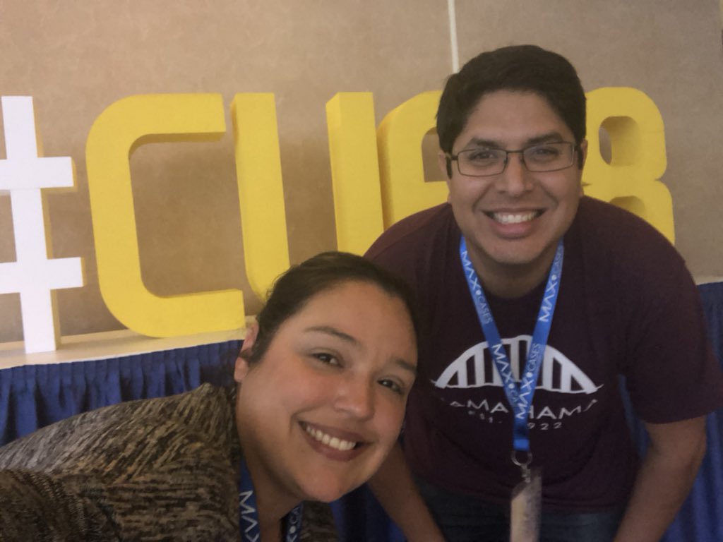 CodeWithCoria's tweet photo. Made it to #CUE18 with @nicole_teach #WeAreCUE https://t.co/OKBNZJFY54