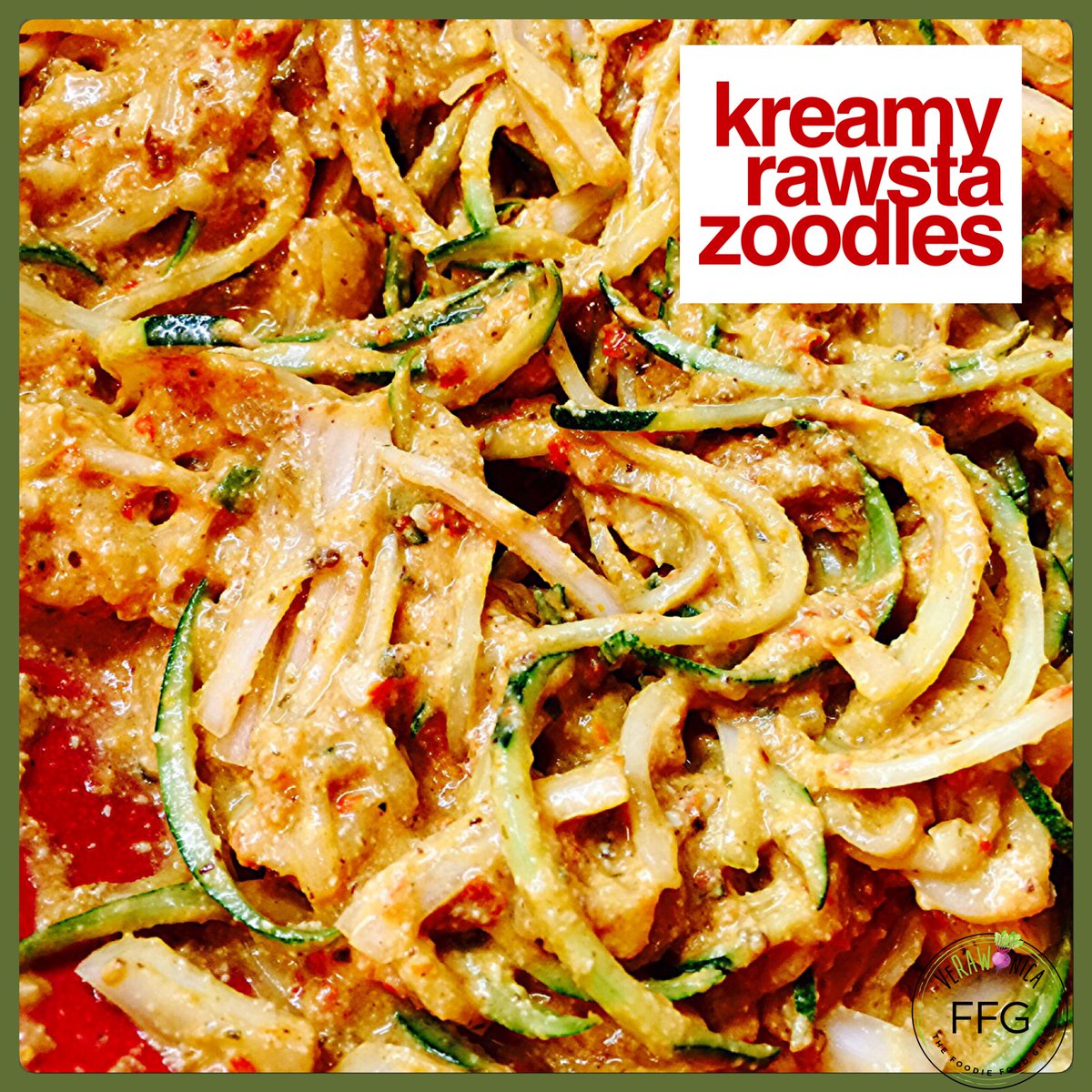 VeRAWonica's tweet photo. #raw #zoodles #zucchini #noodles #rawsta #verawonica #foodiefoodgirl #healthy #easyrecipes #veganfood https://t.co/U8Jc5ZARO6