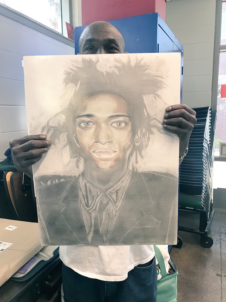 HeidiHiser's tweet photo. Warms my heart to see passion, consistency, intention and courage.
Week by week. #inspiring #beautifulqualities ๐ #Patrick
#wednesdaysartgroup #dallashomeless #wednesdaysartclass #teachingme #ourcommunity @TheBridgeHRC https://t.co/A6zY4L3Tcl