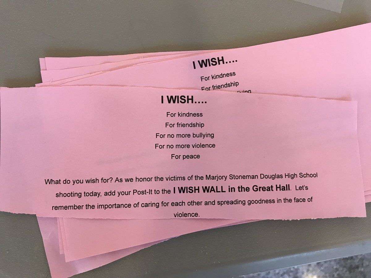 MrsMTroy's tweet photo. Students organized an I WISH wall sharing what they hope for and wish for in the world. #scarsdalemspride https://t.co/uuGV7LQbkr