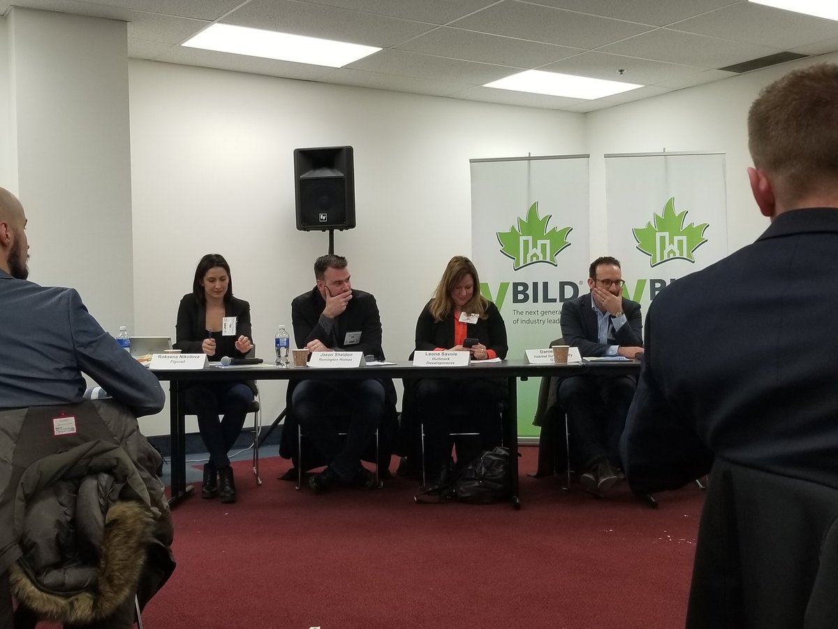 Niikkibb's tweet photo. Discussion about affordable housing at the @bildgta Hack-a-thon #yBILD #housing #DreamHome https://t.co/b9zi22ZCNi