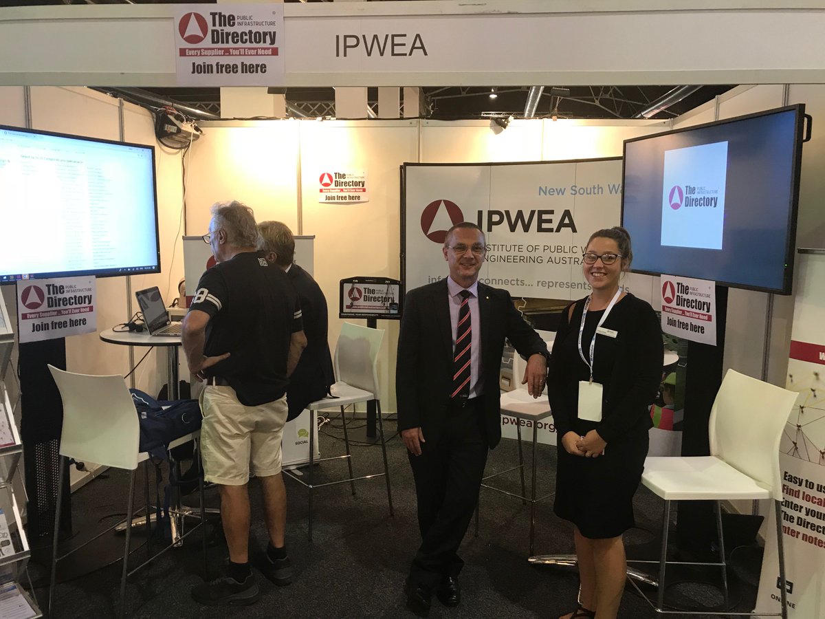 Happening now: Sydney Build 2018 Expo. Stop by booth number 108 and get to know more about IPWEA NSW’s  Public Infrastructure Directory.