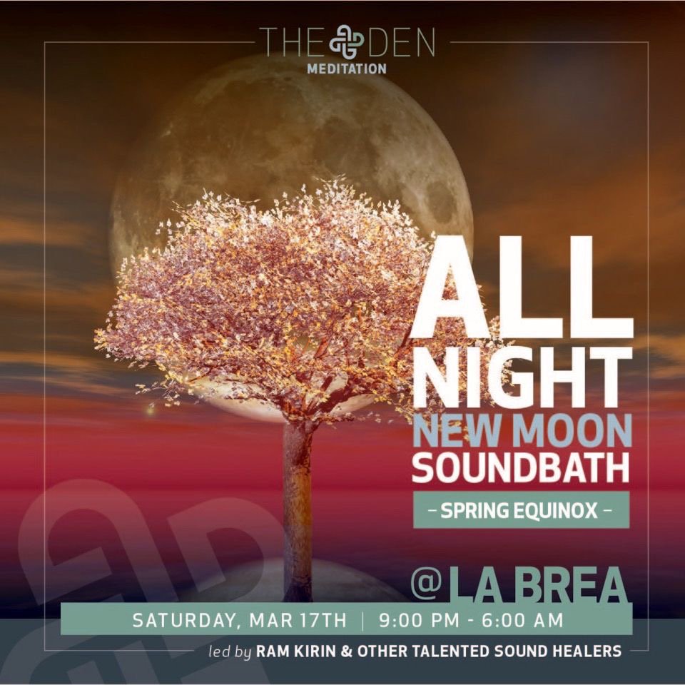 VSpaLosAngeles's tweet photo. Join us for massages this Saturday, March 17th at the All-Night New Moon Soundbath with @DENmeditation!  See you soon! 💆‍♀️✨#vspalosangeles https://t.co/neMDYDqUjT