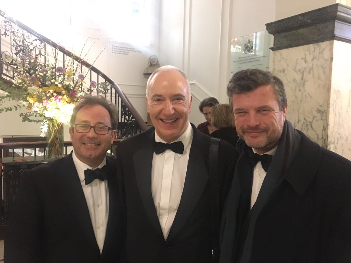 JamesOHP's tweet photo. With @ArtisticLeader and @PetrocTrelawny @RoyalAcadMusic after Martin’s fab production of Jonathan Dove’s Flight @dovecomposer #RAOFlight https://t.co/wMqlmgyMEi