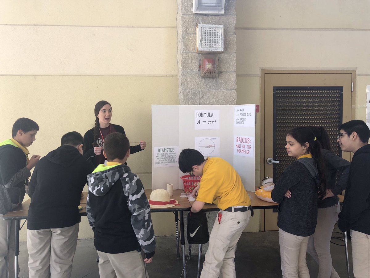 Celebrating Pi Day Today: Pi Chain, Finding Area of Circle, and Pi Day Trivia Stations! TY to Ms. Martinez and all her helpers for setting this up for our students! <a href="/MDCPSCentral/">Central Region</a> <a href="/MDCPSMath/">MDCPSMathematics</a> <a href="/MDCPSAcademics/">Div of Academics</a> @STEMDesignation <a href="/MDCPSSTEAM/">M-DCPS STEAM</a>