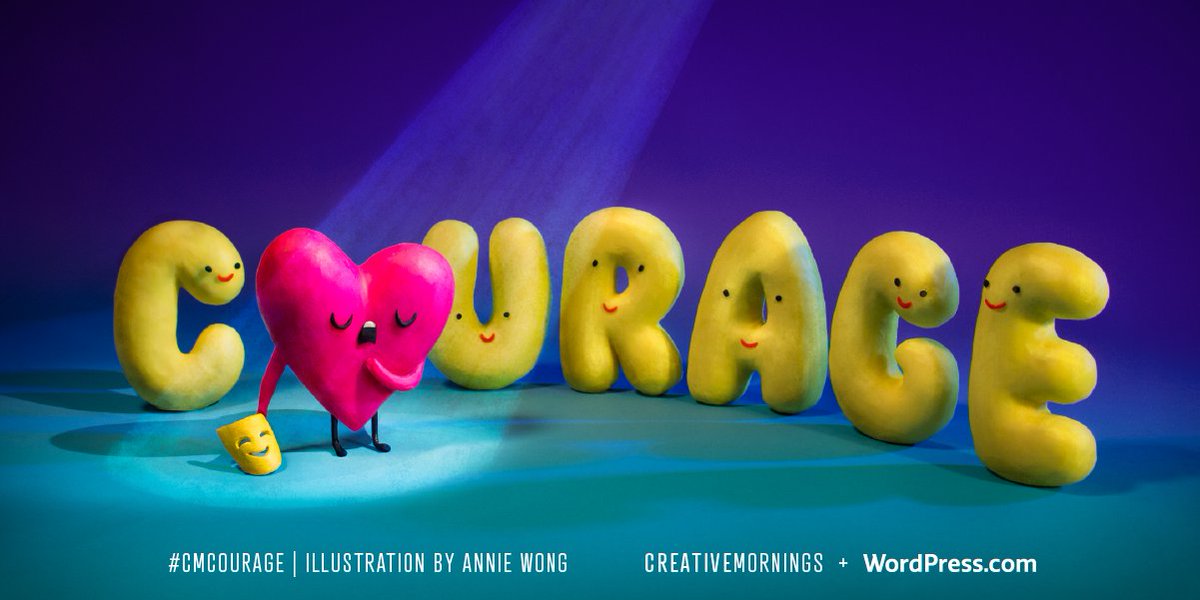 March is #CMcourage. 

This month’s global theme of COURAGE was chosen by @oakland_cm and illustrated by Annie Wong (<a href="/headexplodie/">Annie Wong</a>). 😊 This month is presented by our global partner <a href="/wordpressdotcom/">WordPress.com</a>.