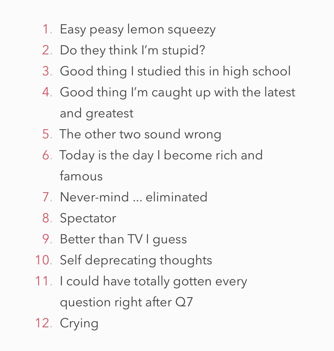 1sttwoletters's tweet image. How I experience @hqtrivia every single time ...