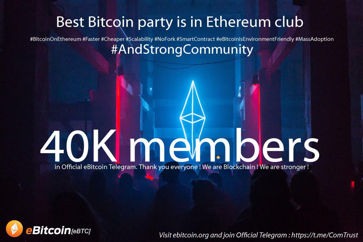 eBTC_Official's tweet photo. Congratulations from eBitcoin Foundation to eBTC amazing community, Community has showed the strength from day 1, now we are 40k +, 1 of the fastest growing global community in Crypto 
@Proxy_Card #airdrop #ebtc #ebitcoin #binance #CCN #hitbtc #Kucoin @crypt0snews @Cointelegraph https://t.co/OpXI5Hd2ye