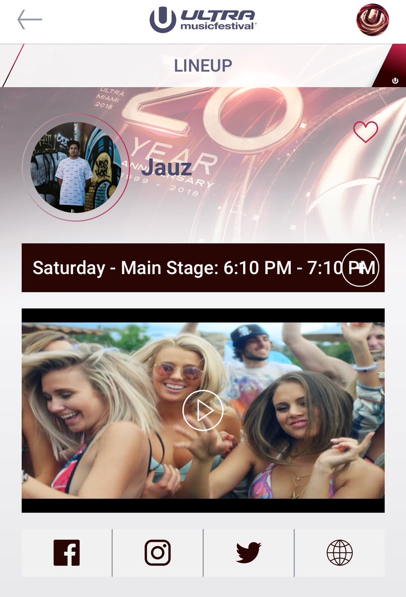 Can’t beleive I finally get to say this... 

I’m playing the fucking <a href="/ultra/">Ultra Music Festival</a> main stage. 

This is my 4th year at ultra, and to say we’re gonna make this my biggest set so far would be an understatement. I’m gonna make this one to remember. See you Saturday ❤️