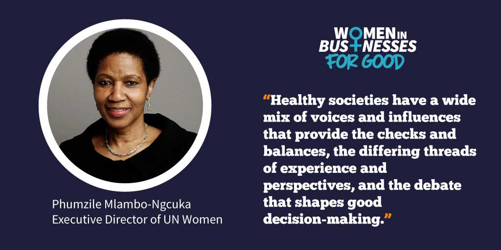 UN_Women's tweet image. Where voices are missing, there is an important gap in the fabric of society. - @phumzileunwomen @TheNationNews 

Read more: unwo.men/WFMm30iWXzW #TimeIsNow #WB4G