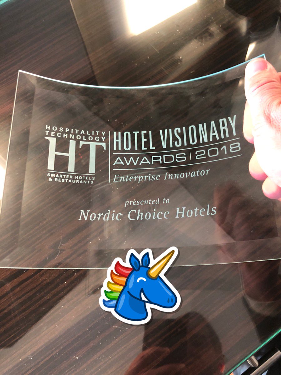 ChrLun's tweet photo. YES! We won the Enterprise Innovation Award at HT-Next event in San Diego! 🙌🏼🏆#nordicchoice #blockchain #innovation #windingtree #htnext (@ Seaport Tower in San Diego, CA) https://t.co/mwbWC4Iygw https://t.co/pXCOLS51Lp