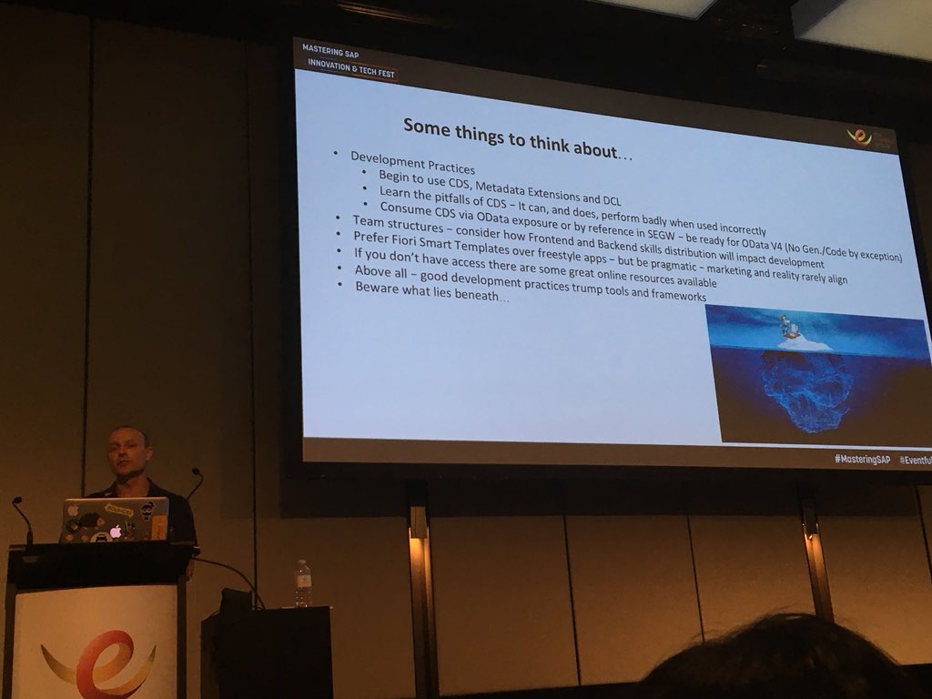 _chrismills's tweet image. Good tips from @alisdair73 #MasteringSAP