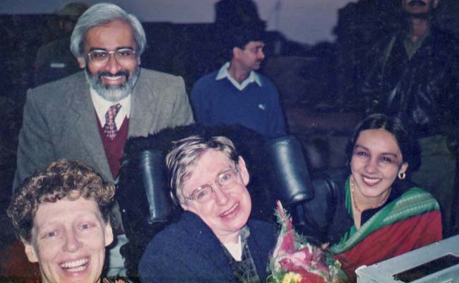 ndtv's tweet photo. #Opinion: My encounters with Stephen Hawking in Delhi - by Rukmini Bhaya Nair https://t.co/GrQznxyfa6 https://t.co/5IFF9W5FrL