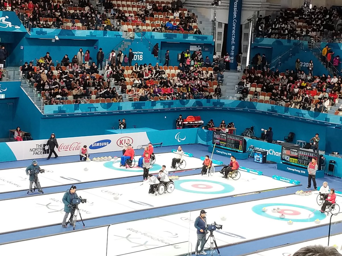 MBiersnerCMP's tweet photo. KOR v CHN #curling #PyeongChangParalympics https://t.co/OdTi1lXay0