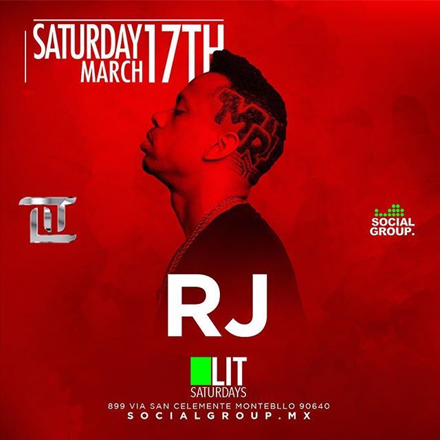 VIP_NIGHTLIFELA's tweet photo. Saturday March 17, 2017
#400SummersArtist
**** #RJ ****
LIVE
inside LIT LA  #MONTEBELLO , CA 
21+
9pm - 2am
Dress Code is enforced -
Limited Presale Tickets on sale! TEXT “LIT LA” to  213.294.8139 LINK in BIO https://t.co/mkDzkXQ1ss https://t.co/zNWTgm80Qr