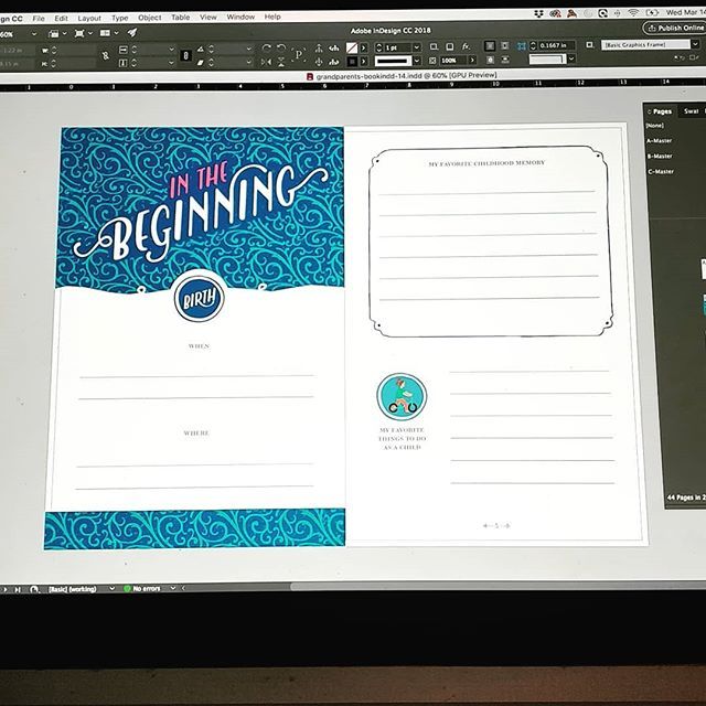 Just finished up a Grandparent's Journal with a new client. Can't wait to see it printed!
.
.
.
#creativeladydirectory #creativewomen #branding #inprogress #creativepreneur #makersandthinkers #freelancelife #typedaily #visualstyle ift.tt/2FJLWnQ