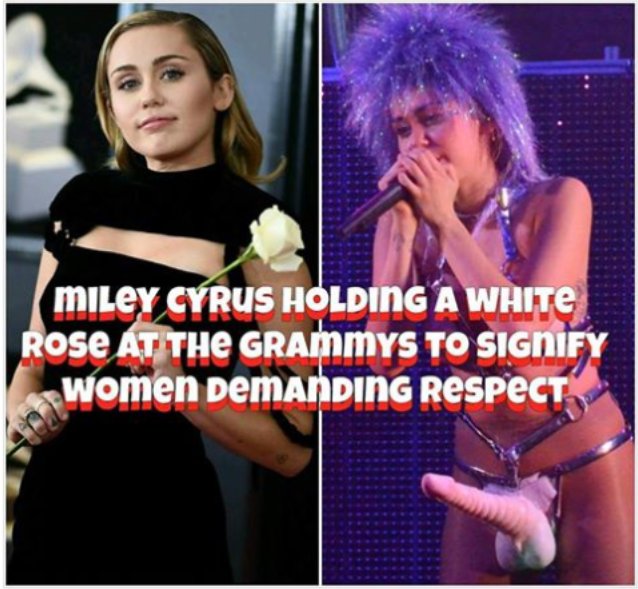 StrokerAce90's tweet photo. @OriaSteve @Education4Libs Miley Cyrus: aka Hollywood's tin god and leader of the walking brain-dead.
#Democrats - #LiberalProblems. https://t.co/nMp9jx0WQG