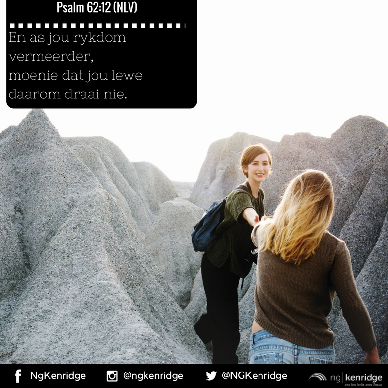 NGKenridge's tweet photo. #Bergpad #TeksVirVandag kom uit Psalm 62 https://t.co/Ame4ejbjZ0