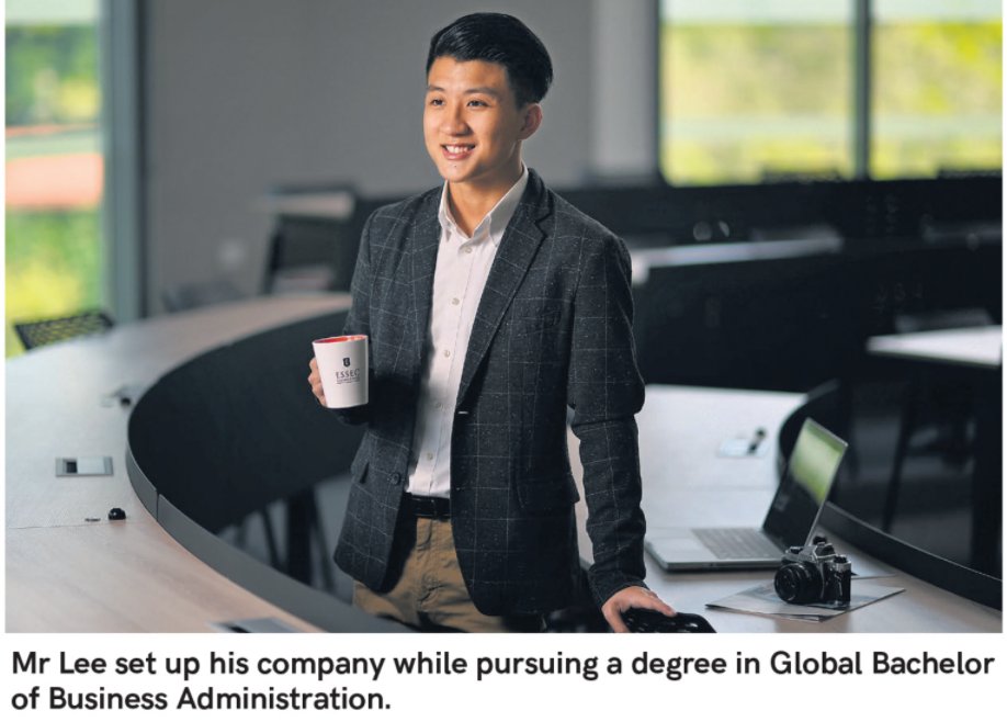 ESSEC_AP's tweet photo. Going Places: @STcom interviews Mike Lee, a Singaporean student of #ESSECGBBA. He shares what the #undergraduate program has to offer and how his professors have helped mold his #entrepreneurial journey.
https://t.co/LFXKO3yaUo https://t.co/IIJ8iDZIZl