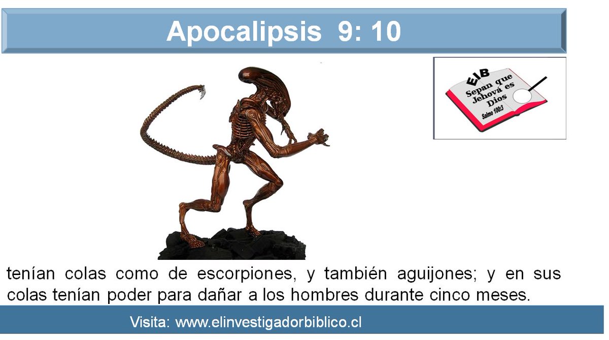 InvestigBiblico's tweet photo. Salfate: Mira esta figura contemporánea y compárala con el relato de Apocalipsis 9:10 #ASChupacabras https://t.co/Bw1yiJAPtU