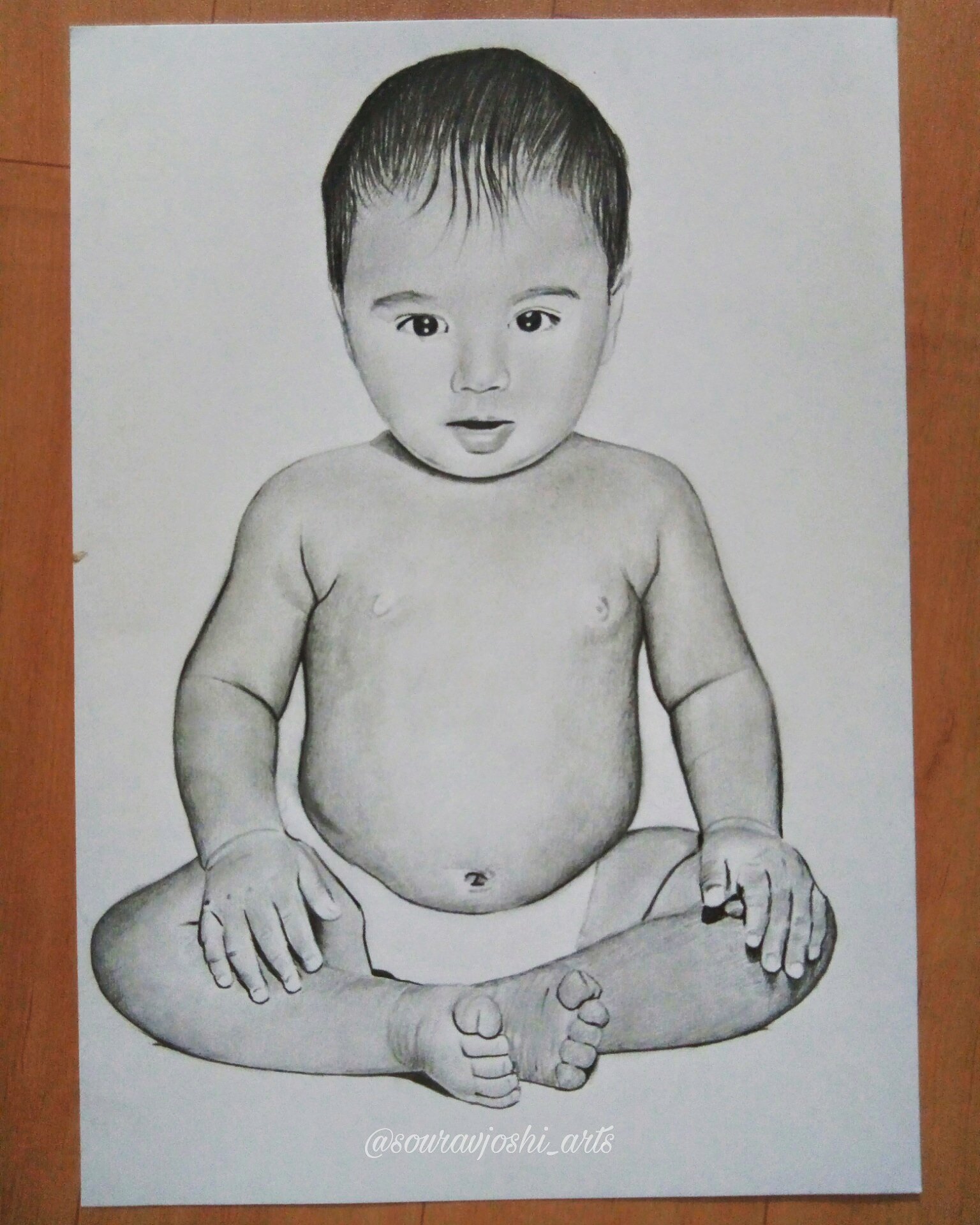 Pencil art  Cute baby drawing  Facebook