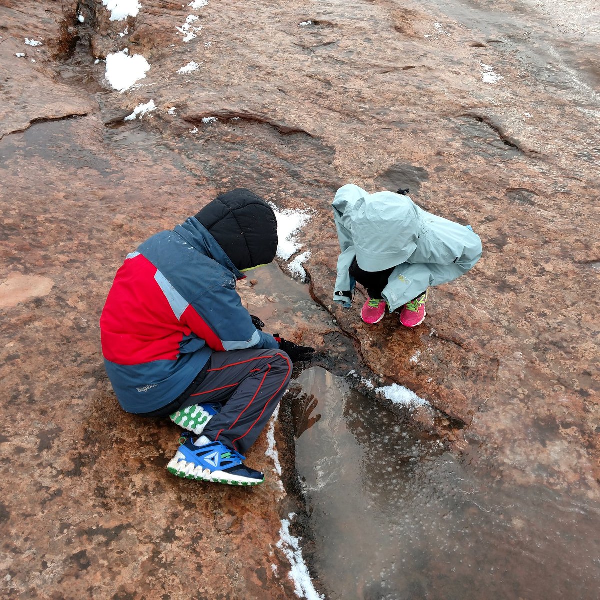 outdoortravella's tweet photo. After spending the morning #hiking in snow, the kids thought the melted runoff was so interesting. #nofilter #nofilterneeded #utah #utahfive #outdoors #outdoorslife #optoutside #neverstopexploring #peoplewhooutdoor #adventurekids #outdoorskids #puddles #nationalpark @ArchesNPS https://t.co/9McmVxF6HH