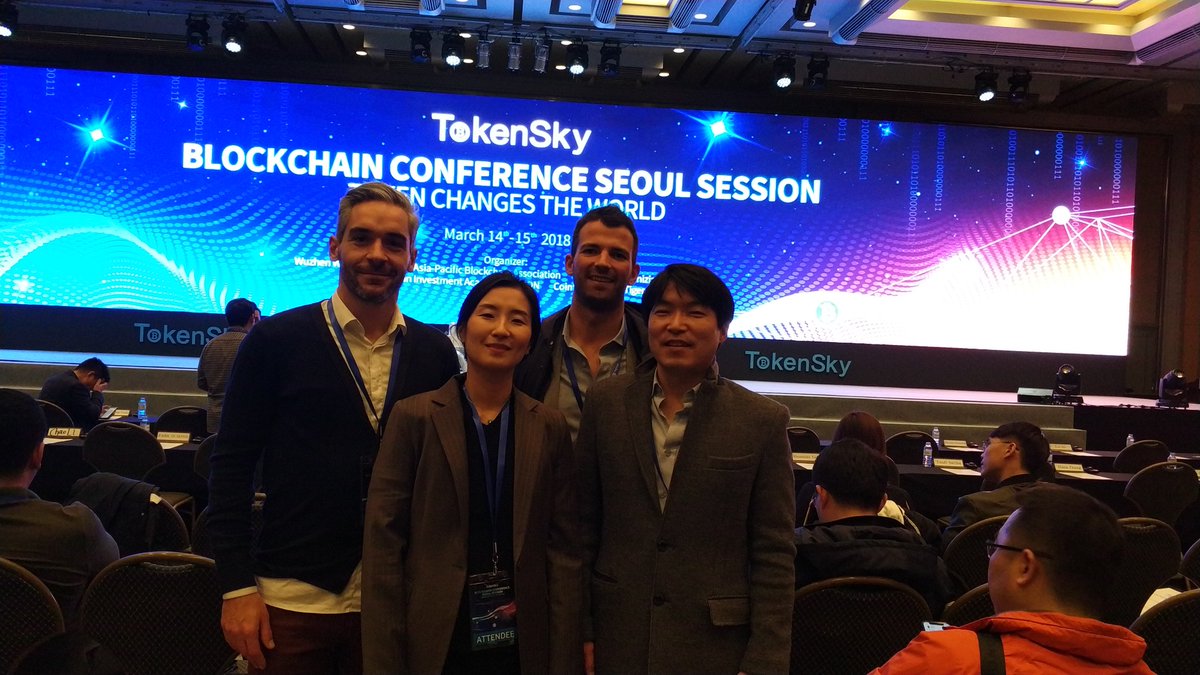 TraxiaNetwork's tweet photo. Traxia team yesterday @TokenSkyNet in Seoul. Learning more about Korean #blockchain landscape with who knows best. https://t.co/hOC4Q52lJB