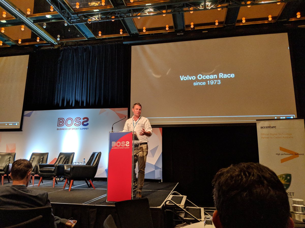 Last session from <a href="/bice78/">Nick Bice</a> on #volvooceanrace looking forward to learning more #BOSSummit